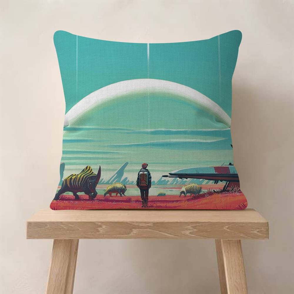 No Man S Sky Space Game Pillow Cover For Bedroom Room And Living Room Sofa Decorative Cushion Cover