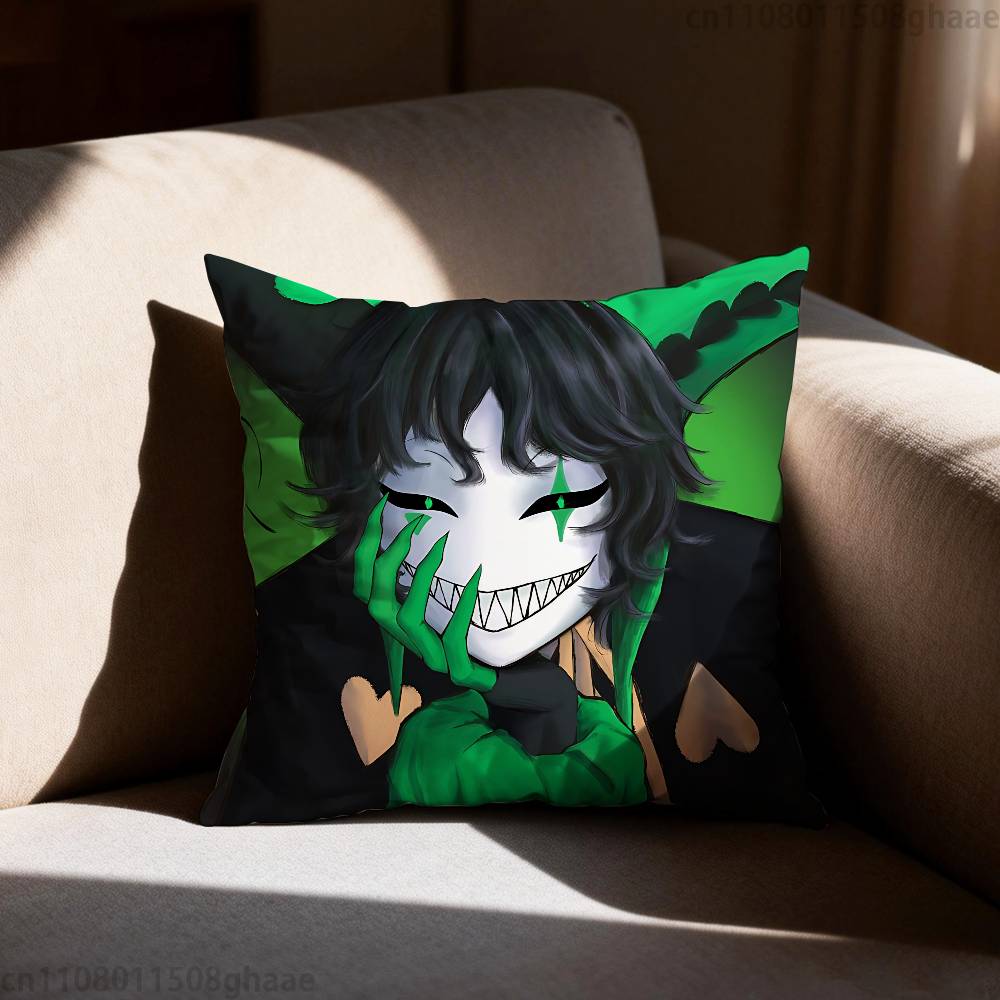 Game The Freak Circus Pillow Case Square DoubleSided Printing Short Plush Sofa Cushion Cover Bedroom Bedside Pillow