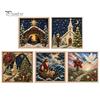 Fabric Poke Art Kit 3D Christian for Adults, Faith Inspired Religious Birthday Gift Ideas Craft Kit, DIY Christmas Wall Handmade Holiday Decor