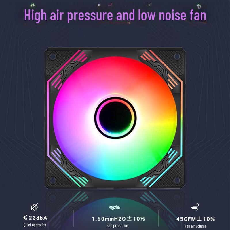 Silent LED 120mm 4-Pin Chassis Cooling Fan