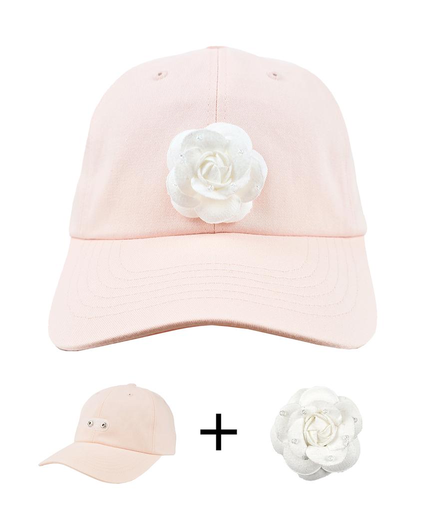 Jangeulang [Set] Pink Basic Ball Cap + Objet