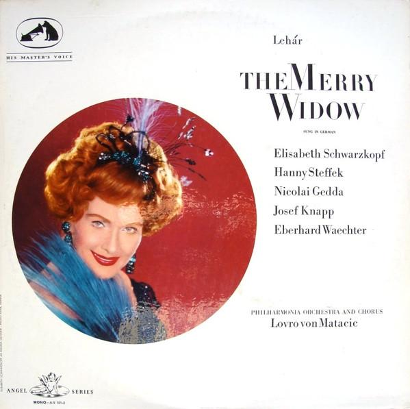 LP Record FRANZ LEHÁR , ELISABETH SCHWARZKOPF - The Merry Widow  AN1012 His Master's Vo 1963 UK Classical Used