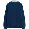 Puma Striped Spliced Polo Collar Long Sleeve Polo Shirt Men tops Navy-Blue 94090702