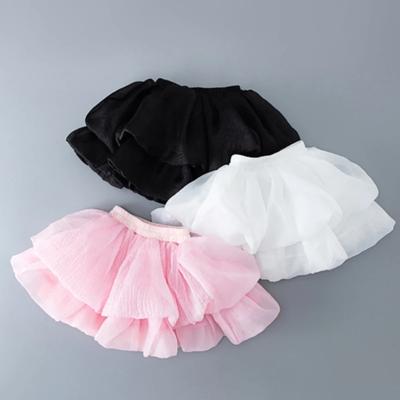 Summer Girls Tutu Skirt Ballerina Party Layered Birthday Ball Gown Princess Short Skirt for Kids School Teen Dance Group Skirt