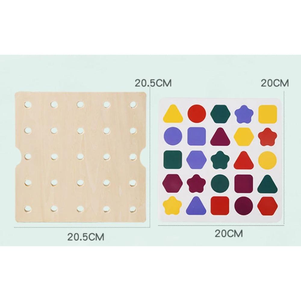 Wooden Screw Disassembly Toys Educational Screw Disassembly Assembly Shape Color Toys Montessori Interactive Game for Baby Gift