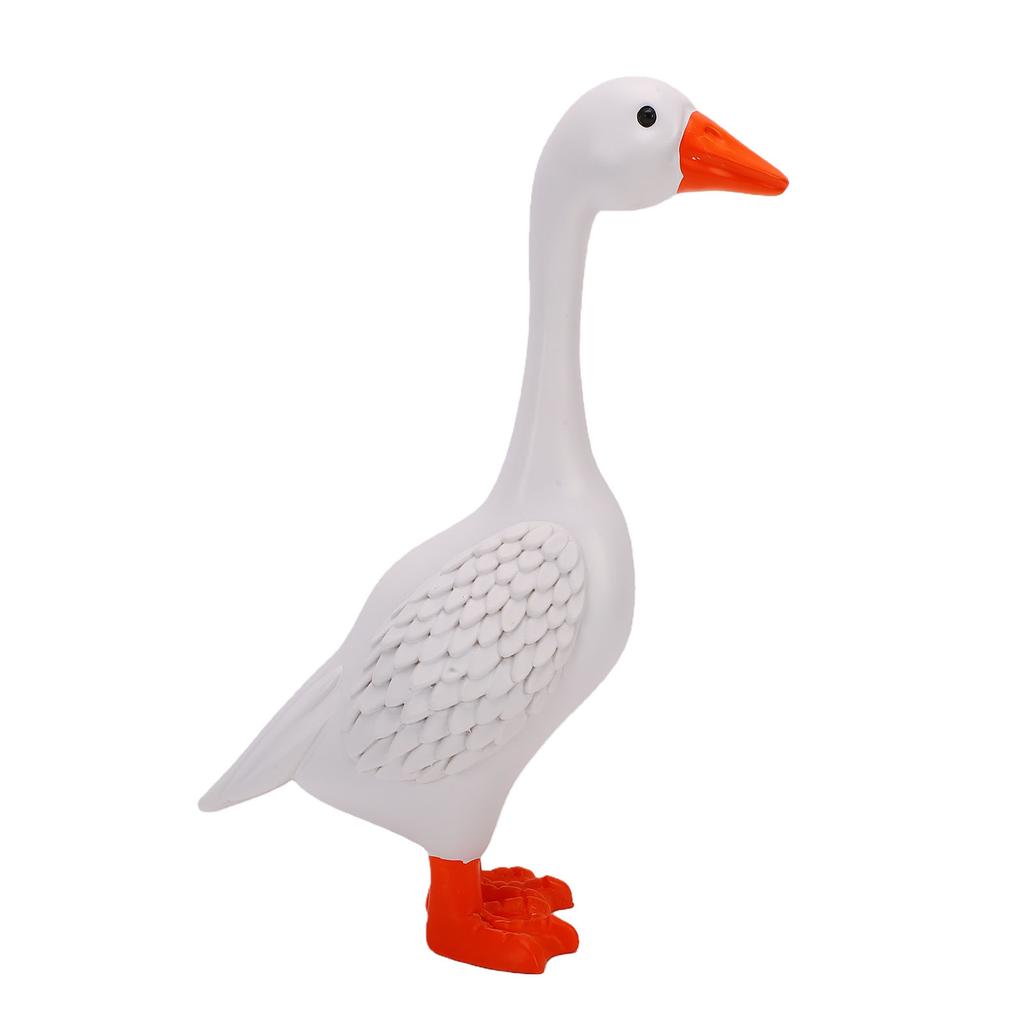 11.6 Inch Desk Goose Resin Desktop Goose Statue Garden Ornament for Outdoor Porch Backyard Patio Lawn Decoration