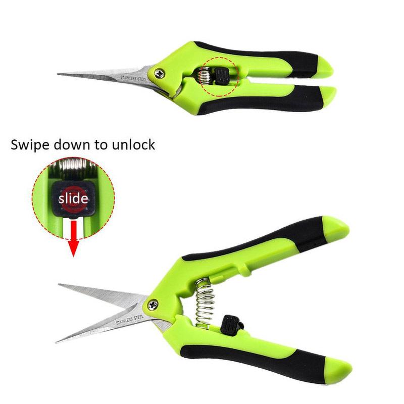 Garden Tools Secateurs Bonsai Shears Metal Gardening Scissor Pruning Tool Hand Cutter Fruit Picking Weed Household Potted 1PC