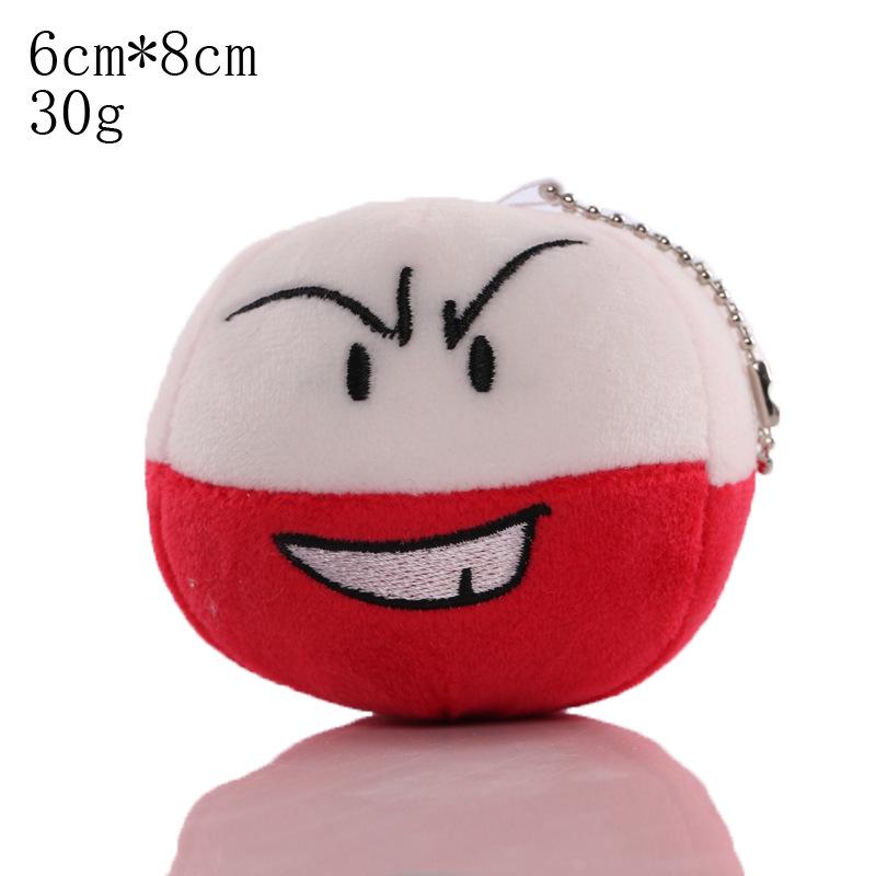 Conjunto de Chaveiros de Pelúcia Pokémon: Squirtle, Charmander, Psyduck, Bulbasaur & Pikachu