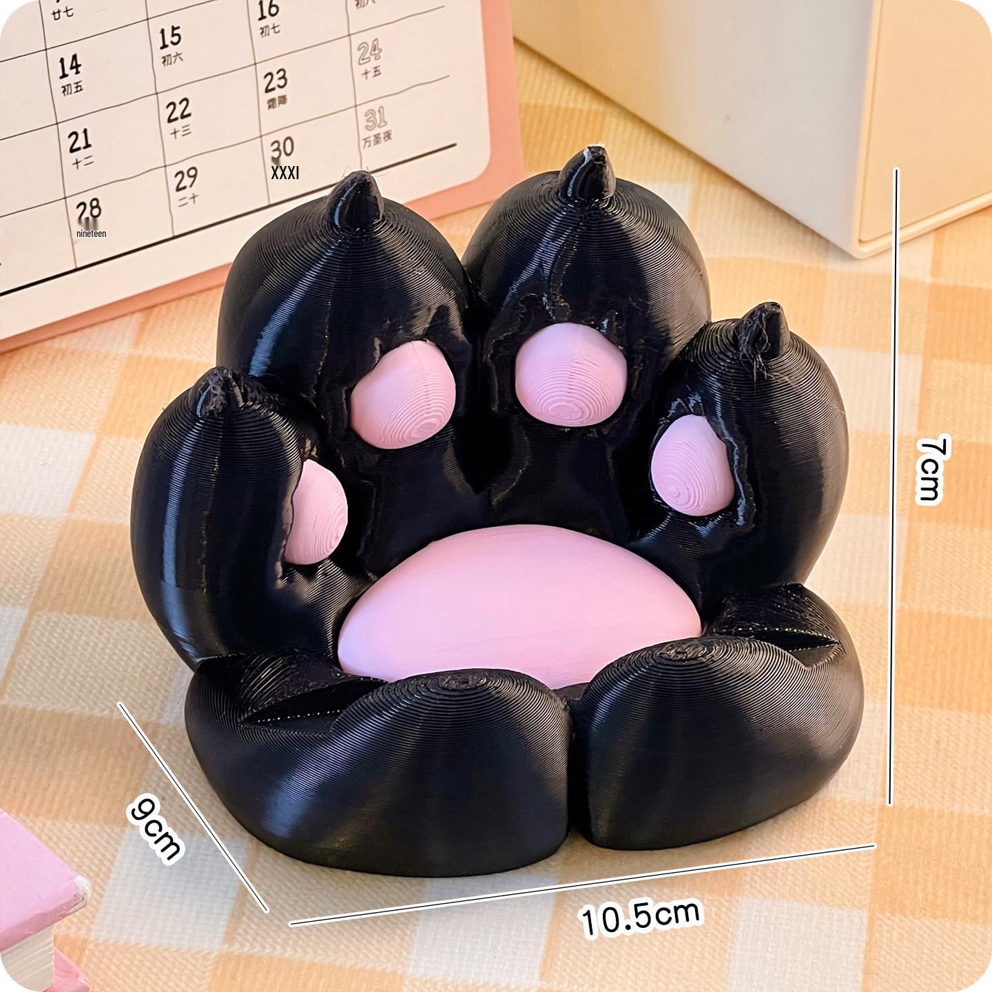 

3D Cat Paw Phone & Tablet Stand - Cute Desktop Ornament for Women Placement