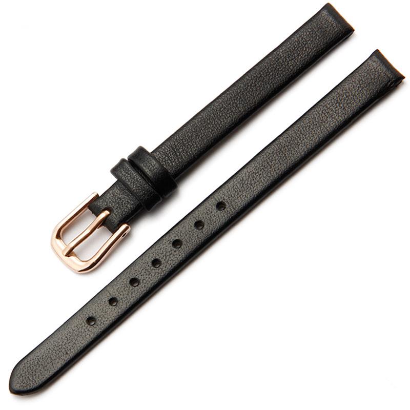 Damski miękki skórzany pasek do zegarka bransoletka - Opcje brązowy/czarny
