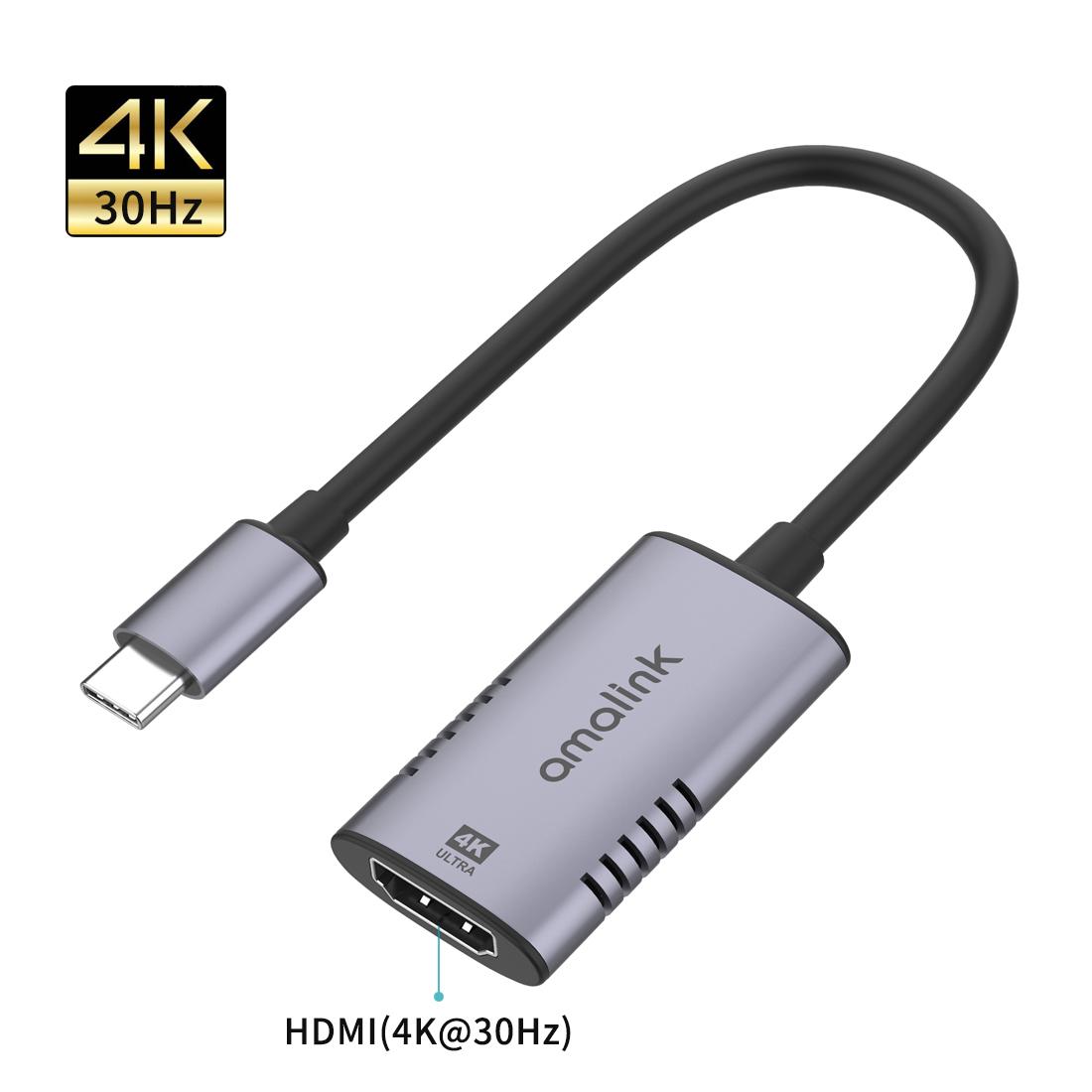 

AMALINK AL-UC523 USB C Hub to Resolution HD Video USB C Adapter for Laptop and Type C Devices As Shown A