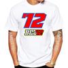 Marco Bezzecchi Bez Piloto 72 Gp Carrera Montar Camiseta Verano Unisex Manga Corta Deporte Chico Hip Hop Casual Blancos Tops Unisexs Montar Camisetas