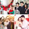 Klarer Kunststoff-Bilderrahmen-Schlüsselanhänger Rechteckige Formen Leere Foto-Schlüsselanhänger für Weihnachten Feiertags-Foto-Display-Zubehör