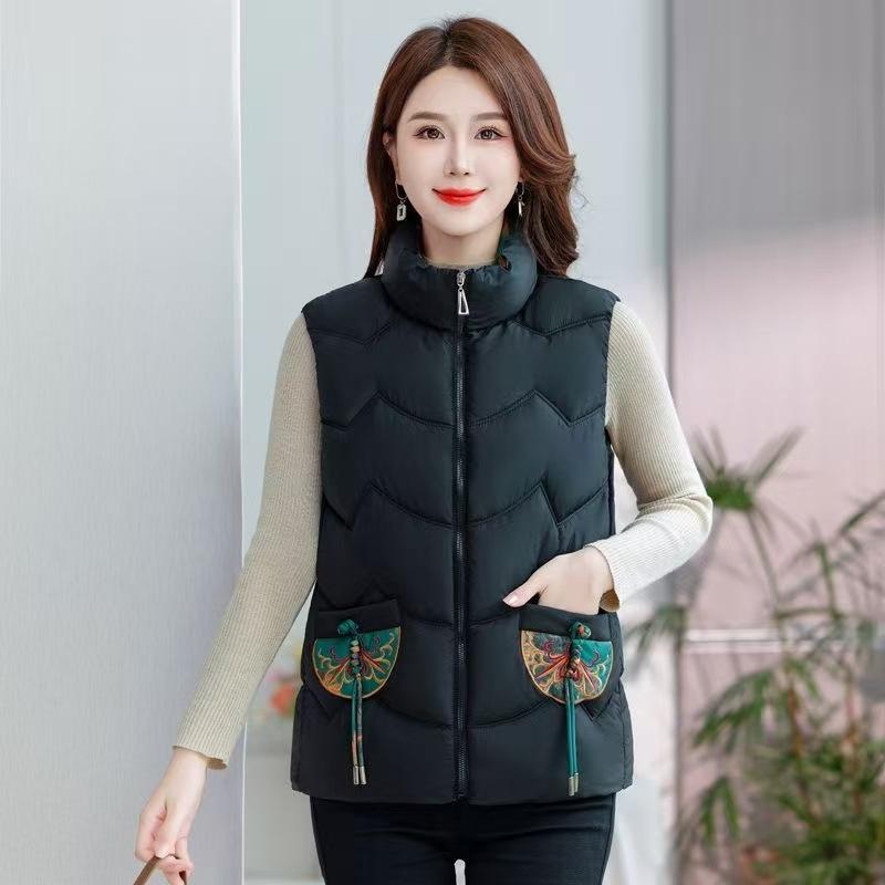

Женский короткий пуховый жилет из хлопка, осенне-зимняя хлопковая куртка с утеплителем, теплая куртка с хлопковой подкладкой, жилет, пальто 170 чёрный