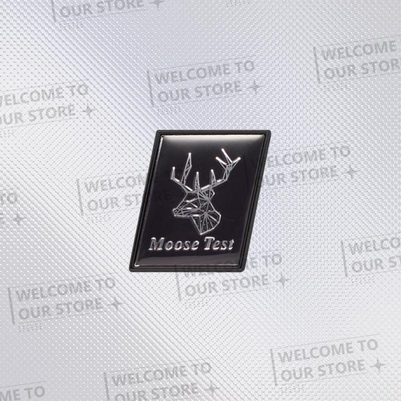 Car Sticker Elk Moose Test Elk R Design Sweden Flag 3D Metal Logo Badge Decal Rear Trunk Emblem For Volvo V40 XC40 XC60 XC90 V60