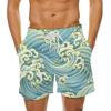 Men's 3D Print Shorts with Drawstring, Breathable & Versatile New Arrival