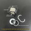 Stainless Steel Corrugated Pipe Nut for Water Heater, 4/6 Inch; 201/304 Hose Connector with Gasket