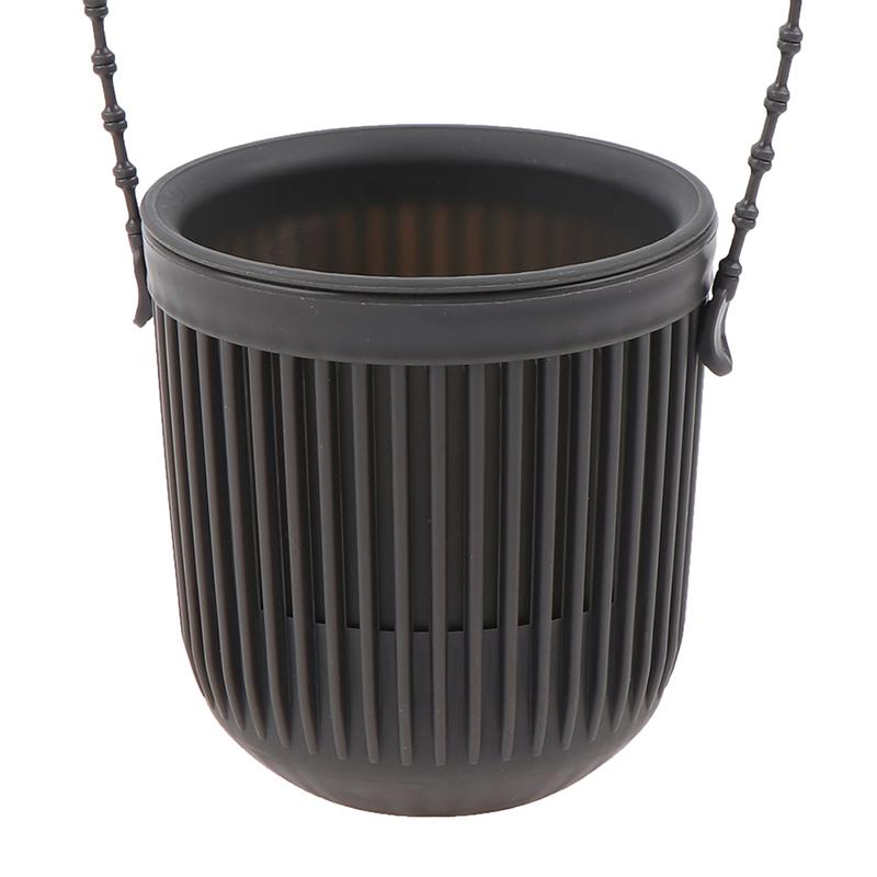 Double-Layer Hanging Plant Holder Lazy Water Plastic Basket Wall Flower Pot