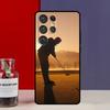 GOLF GOLFER GOLFING SUNSET Funda Case For Samsung Galaxy S25 Ultra S9 S10 S20 S21 FE S22 S23 Plus S24 Ultra Phone Cover