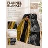 Stylish Man Yellow Jacket Portrait Pattern Blanket Warm Comfortable Fleece Blanket For Living Room Office Nap Lightweight Home Decor Halloween Gift