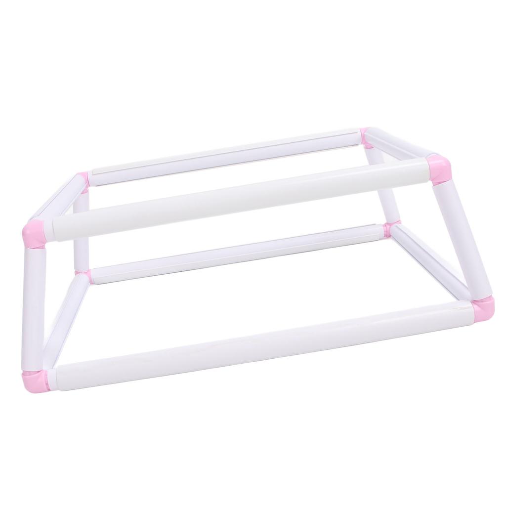 Embroidery Frame Holder Double Layer Clip On   Stitch Hoop Plastic Handheld Frame Rack for Needlework