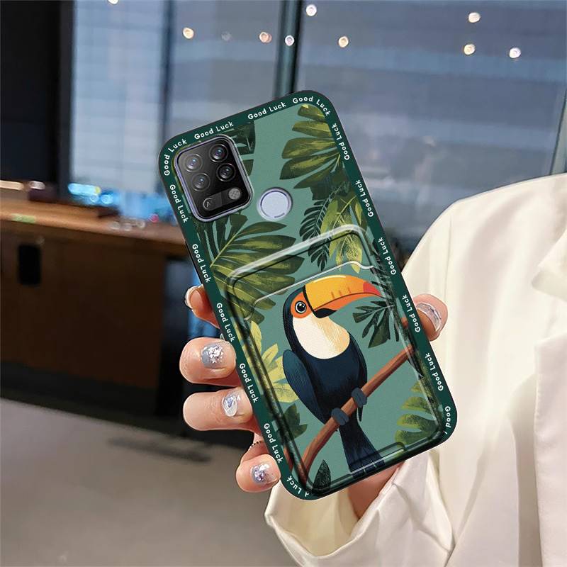Graffiti Full Wrap Phone Case For Tecno Pova/LD7 Protective Card Slot Cover Dirt-resistant Soft Case Durable Card Bag