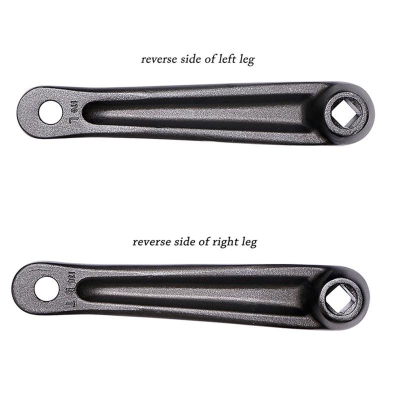 Professional Light & Right 170mm Bike Crank Arm Aluminum Alloy Single Speed Crankset for Bicycle Mountain Road Bikes