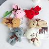 Pendant Small Gift Bear Plush Toy Bear Plush Keychain Stuffed Toy Bear Plush Toy Siamese Bear Doll
