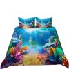 Bedding Two Or Three-Piece Set Cartoon Marine Animal Series Digital Printing Polyester