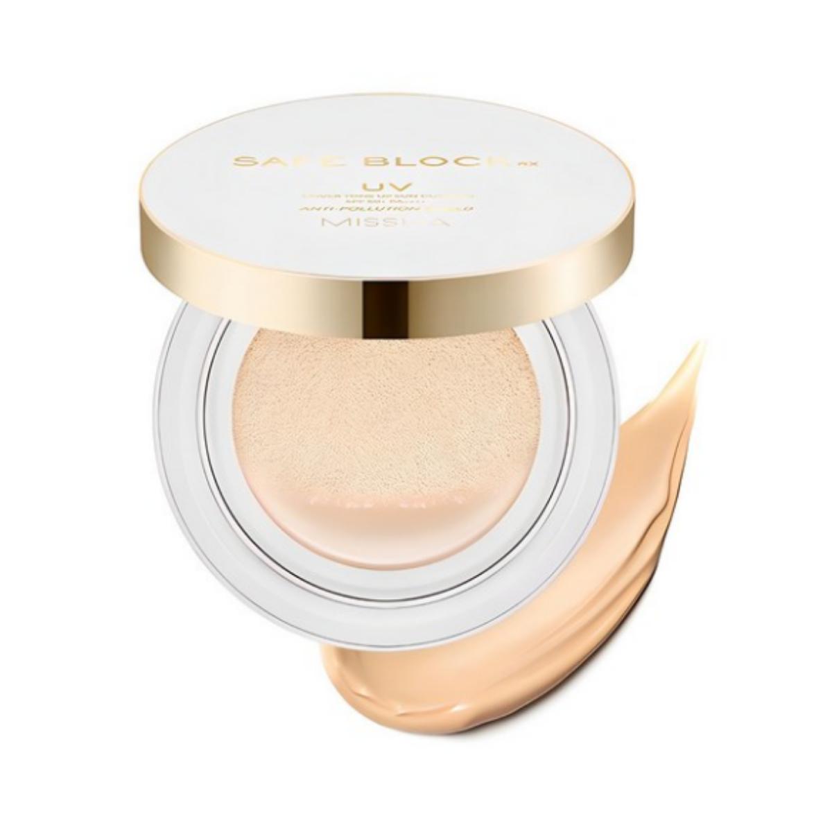 

MISSHA Safe Block RX Cover Tone‑Up Sun Cushion SPF50+ PA++++ — 14 g (1 unit)