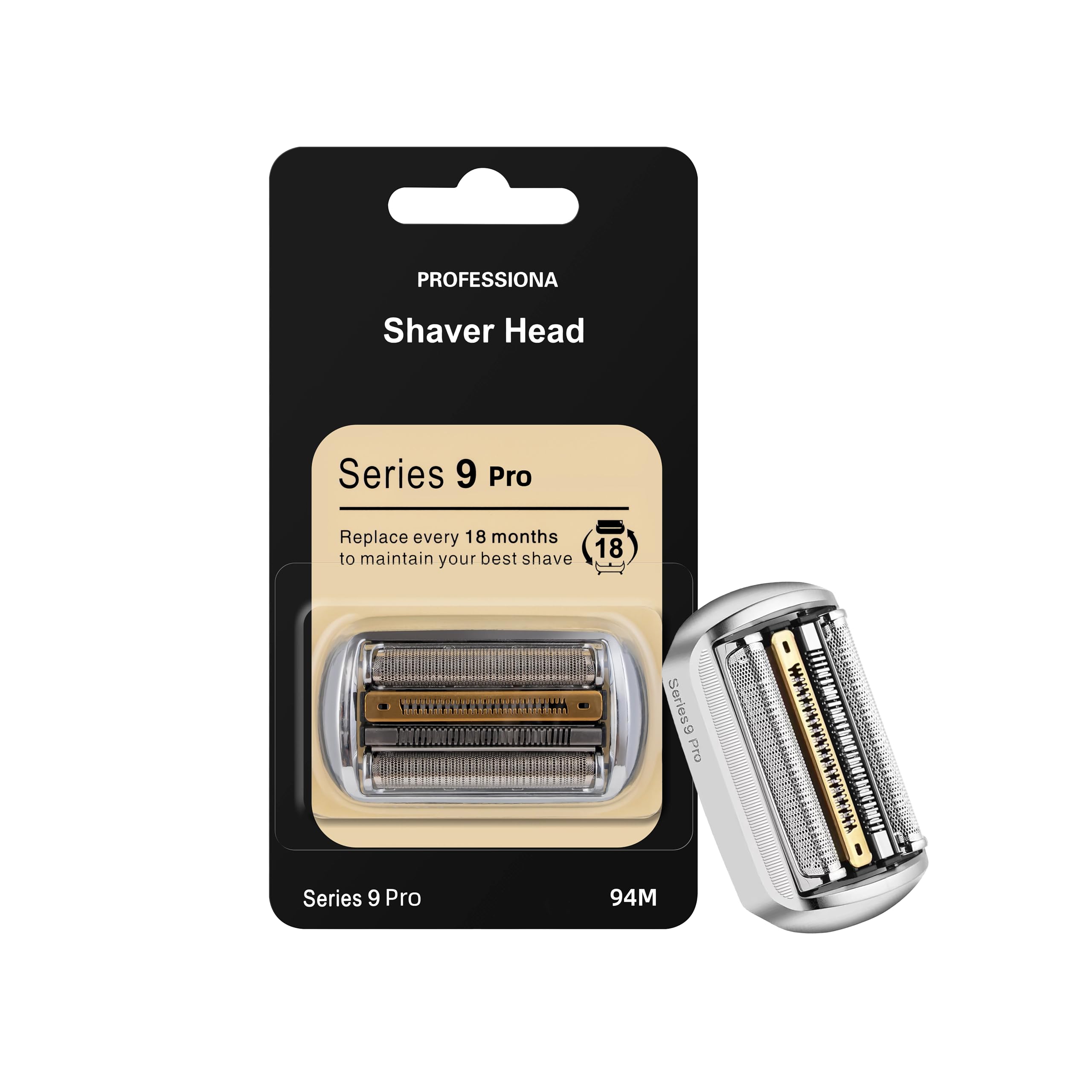 

SSPYRT Braun Series Pro Replacement Blade 94M Mesh Blade and Inner Compatible with Series Pro and 92S Stainless Steel Razor 9/9 (Combined Blade)