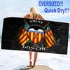 Valencia CF Logo Print Beach Towel, Large Soft Quick Dry Towel for Beach Camping Swimming