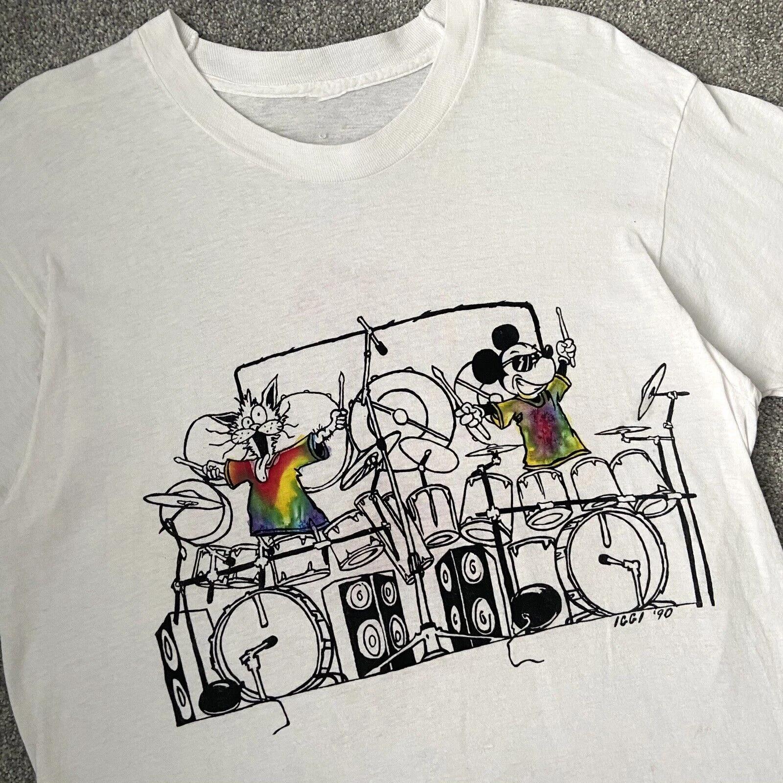 1990 Grate-ful Ded Bill The Cat T shirt Size s-5xl S