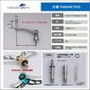 HEIGHTEN Adjustable Reel Handle for Daiwa and Shimano Arch Series Spinning Reels Gray 65-70mm (No Knob) (Dark (22STELLA/23AIRITY)) (0791)