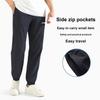 Li-Ning Summer Quick-Dry Short Sleeve Lightweight Breathable Versatile Pants Casual Sports Set Men sets Standard-White Black YWBW061-2