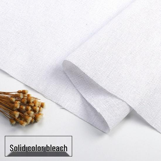 Solid Color Linen Craft Base Cloth In Cotton Linen Mix