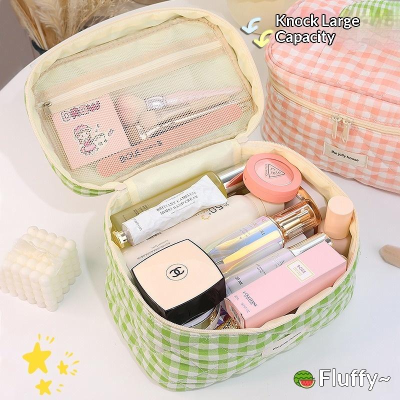 Korean Makeup Bag with Large Capacity Travel Organizer High Beauty Cosmetic Bag Cute Portable Storage Bag Travel Essentials LIJI
