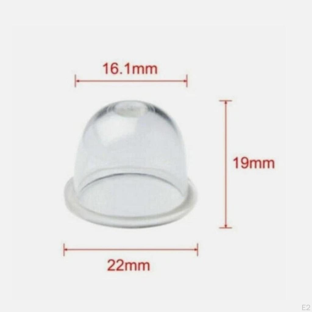 0.87inch Primer Bulbs Set Fitment 0.75inch Tall Clear for Brushcutters Accessories Spare Parts