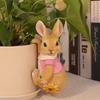 Easter Climbing Rabbit Garden Statue  Statue Hanging Bunny Decorations Planter Fence