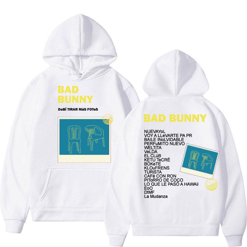 Bad Bunny Debi Tirar Mas Fotos Album Tour Hoodies Men Women Fashion Sweatshirts Fleece Oversized Casual Sportwear