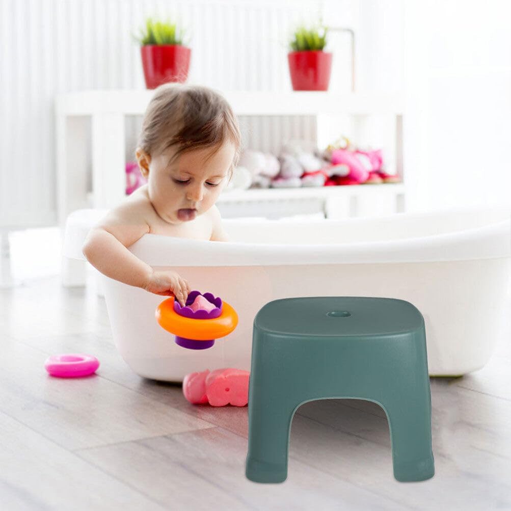 Kichvoe 2pcs Toddler Step Stool Bathroom Stool Toilet Step for Toilet Potty Training and Sink Use Green