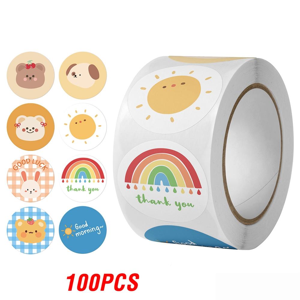 100-500Pcs First-Class Cute Premium-Quality Sticker Premium-Quality For Youngsters First-Class Animals First-Class Face High-Standard Reward