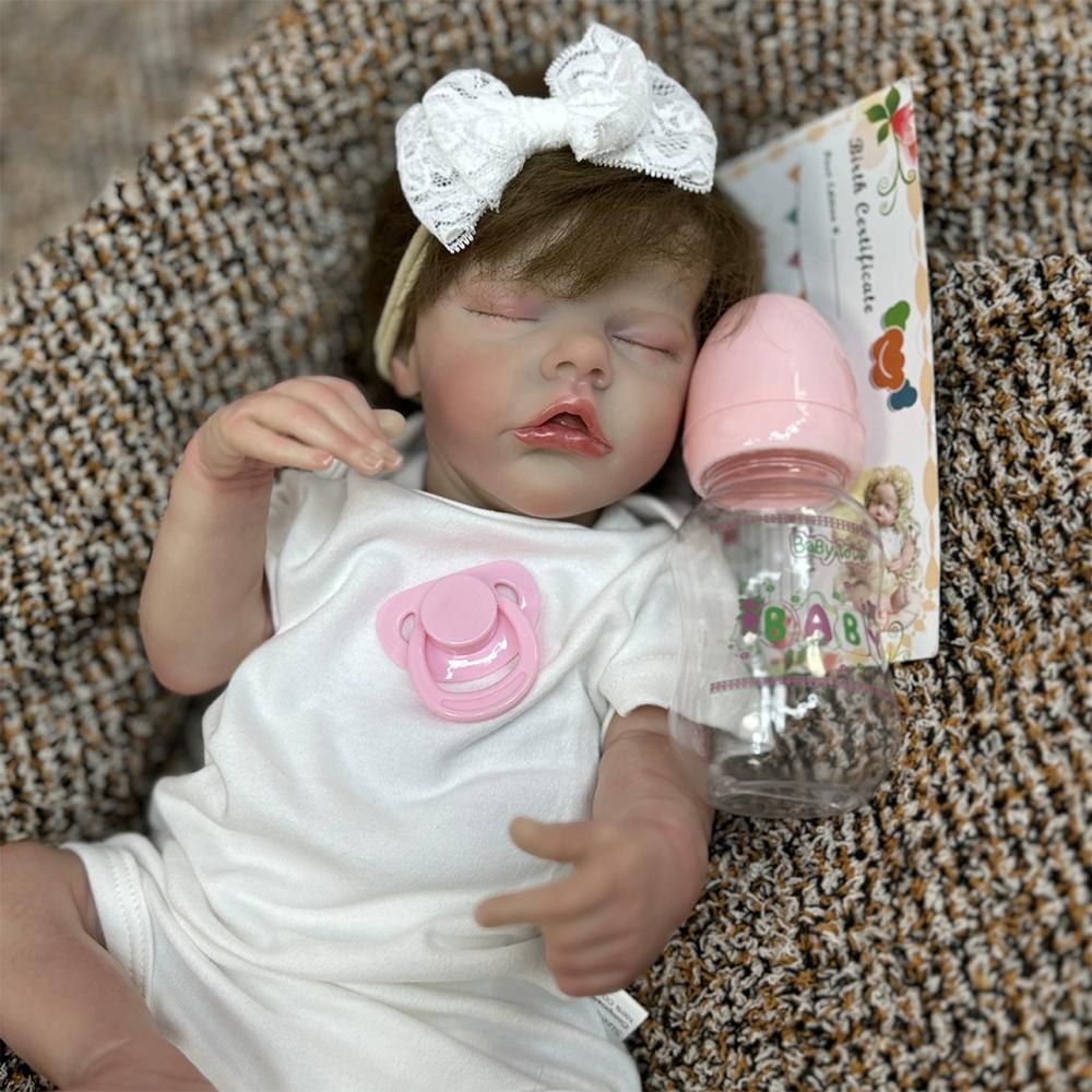 Reborn Baby Doll Girl 40cm Twin Exquisite Painted rebirth Doll Realistic Baby Toy