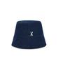 Bajal Va Studded Non-Washed Denim Drop Bucket Hat Indigo