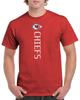 Chiefs Vertikales T-Shirt Kansas City Football KC Arrowhead Vertikales Grafikdesign GKC01 Unisex T-Shirt