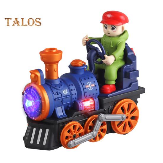

Детский игрушечный паровозик с электрической подсветкой и музыкальным спреем, классический игрушечный поезд, работающий от батареек, игрушечный локомотив для малышей, мальчиков и девочек, подарок