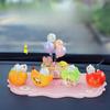 Mini Fruit Cat Car Decoration Set - Creative Interior Console Cartoon - Truly Cute Car Decoration Item