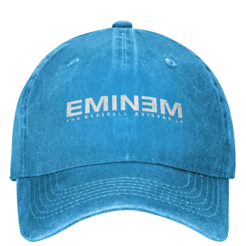 Berretti da Baseball Vintage Rapper Rap God Eminem Uomo Donna Usurati Lavati Copricapo Allenamenti all'Aperto Berretti con Vestibilità Regolabile Cappello