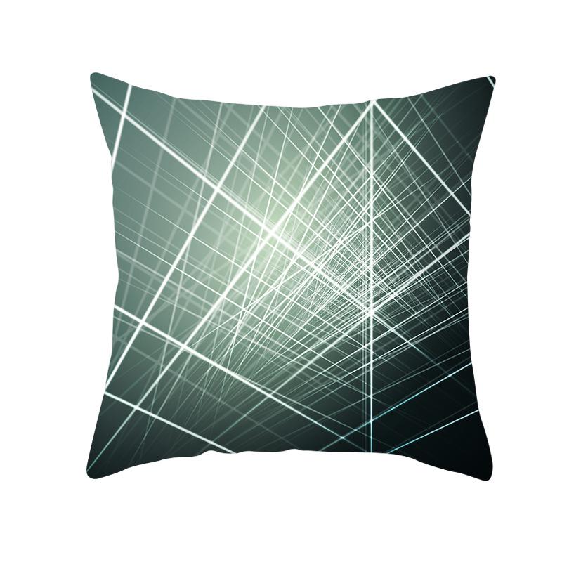 Home Decoration Geometric Space Printed Pillow Cover Colorful and Bright Sofa Cushion Cover