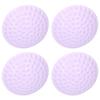 10Pcs Door Handle Stop Silicone Wall Bumper AntiCollision Protector Self Adhesive Guard(White )